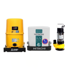 ปั๊มน้ำอัตโนมัติ แรงดันคงที่ เสียงเงียบ HITACHI, MITSUBISHI
